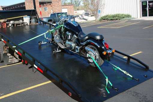 Motorcycle dolly deals for tow truck